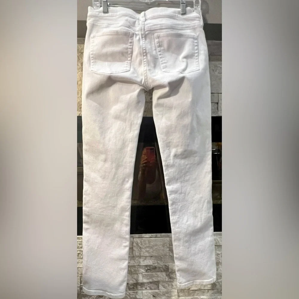 J Crew size 28/31 white denim pants